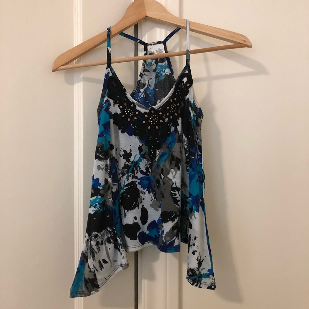 Floral flare crop top